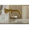 Kohler Wall-Mount Bathroom Sink Faucet Trim 1.2 GPM in Vibrant Brushed Nickel T35909-3-BN